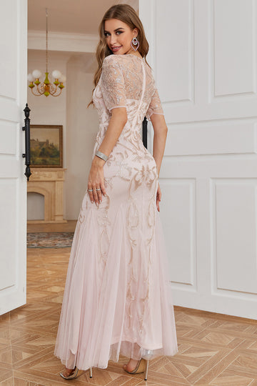 1920s Vestido Lilás Sereia